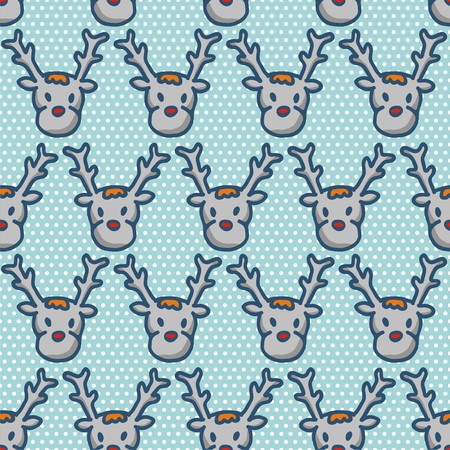 seamless background with deers. Vector illustrationのイラスト素材
