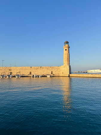 Lighthouse in the old port.の写真素材