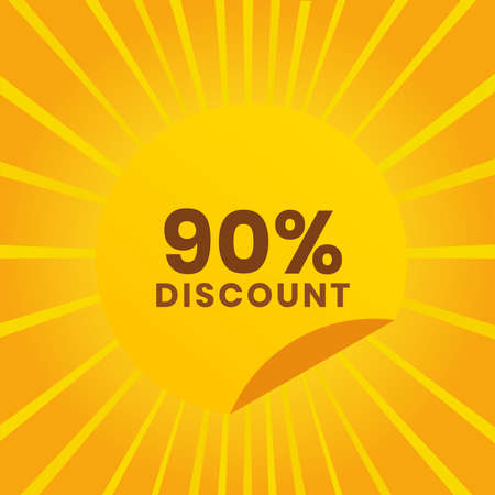 Sale banner template design. Big sale special offer. end of season special offer banner. up to 90...