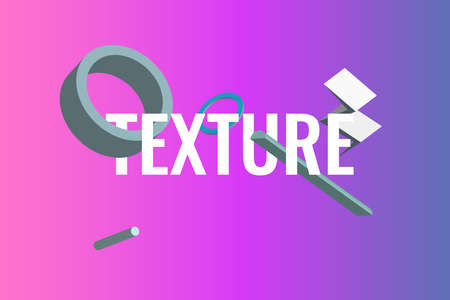 Vector background with bright colors and minimalistic shapes. 3d illustration.
