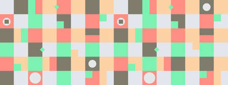 Minimalistic geometric pattern with simple shapes. Abstract Scandinavian style template for web...