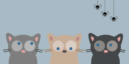 Cat icon set. Cute kawaii cartoon character. Funny kitten kitty. Happy Valentines Day. Greeting card...