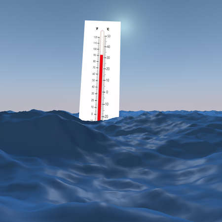 Heat Wave High Temperatures. Earth globe with high fever. Global warming, climate change, pandemics.