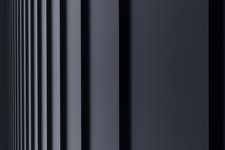 Abstract Geometric Surface 3d. Modern black background template for documents, reports and...