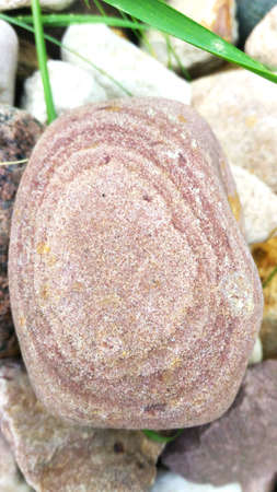 round big stone nature pebbles for meditationの写真素材
