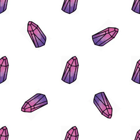 Cosmic crystals patternのイラスト素材