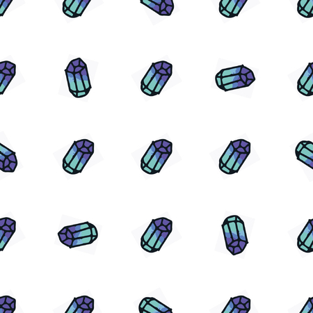 Cosmic crystals patternのイラスト素材