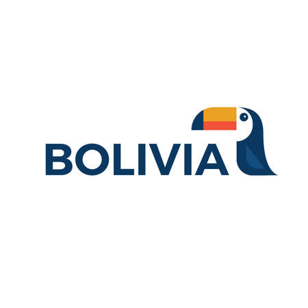 Vector illustration of toucan for Bolivia Logo.のイラスト素材