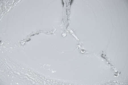 ripply water on white background