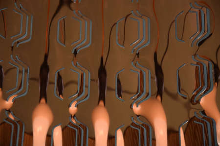 abstract copper pattern