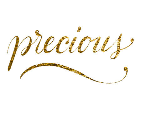 word precious written on whiteの写真素材