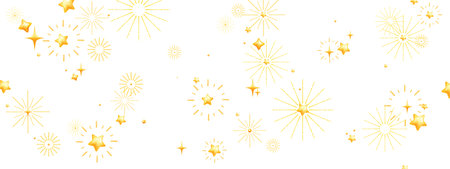 3D star background, vector holiday cartoon New Year sky banner, glossy cosmic celebration design. Sparkle ray, shiny burst Christmas texture, festive firework explosion. 3D star night confetti designのイラスト素材