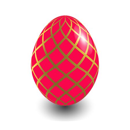 Red Easter eggのイラスト素材