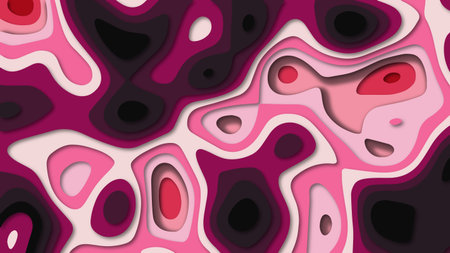 Color illustration of a pattern in the style of a cartoon cutの写真素材