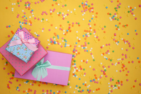 Some sweet candies spreading pastry for some background