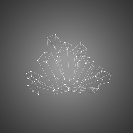 Crystal moleculesのイラスト素材