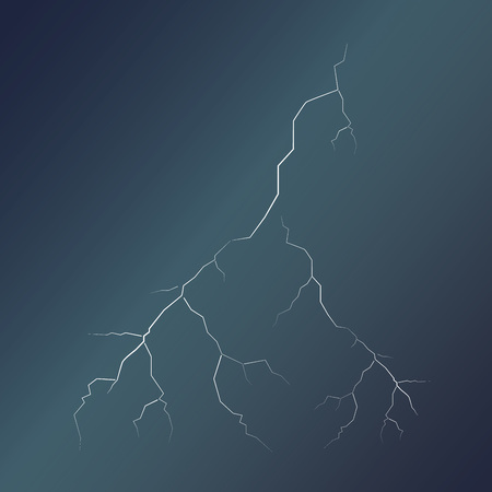 Lightning & dark skyのイラスト素材