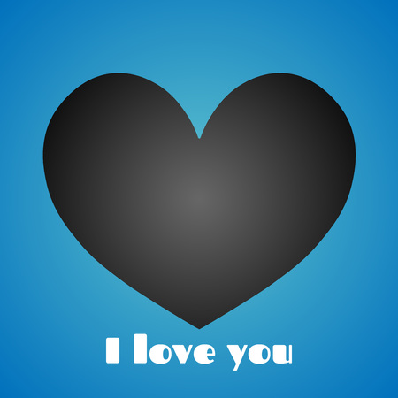 Black heart but loved.のイラスト素材