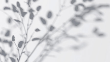 Abstract tree branches shadow on wind background