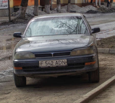 Kazakhstan, Ust-Kamenogorsk, March 29, 2019: Toyota Corona. Old japanese carのeditorial素材