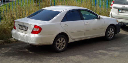 Kazakhstan, Ust-Kamenogorsk, September 1, 2019: Toyota Camry XV30. Old japanese car. Sedanのeditorial素材
