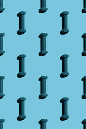 Pattern of blue gatel on a blue backgroundの写真素材