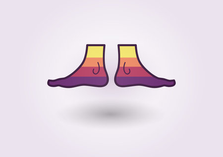Logo Legs, colorful feetのイラスト素材