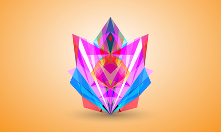 Abstract colorful facet, vectorのイラスト素材