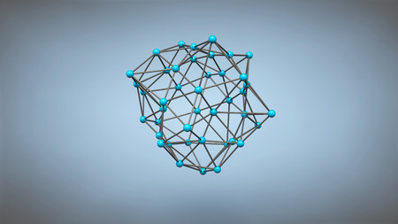 Plexus effect, 3D renderingの写真素材