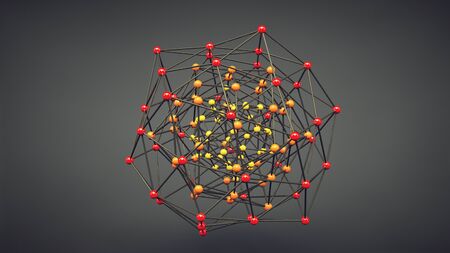 Plexus effect, 3D renderingの写真素材