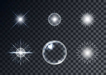 Optical flares set.のイラスト素材