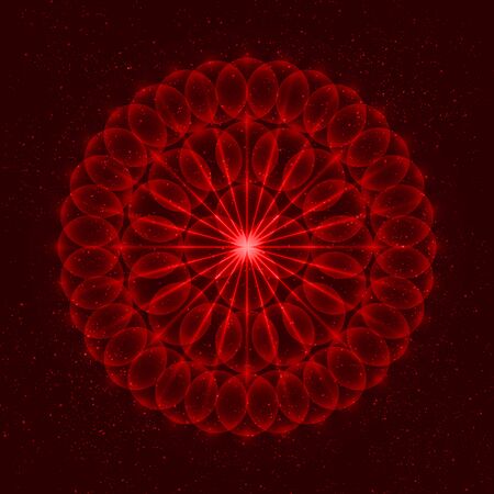 Light Star, Space Illustration, Swirl trail effect, Vector.のイラスト素材