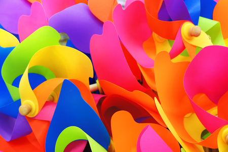 Colored windmills for children. lagreの写真素材