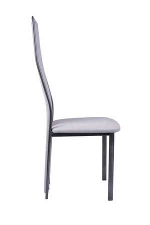 White vinyl stool chair on white background, work with pathの写真素材