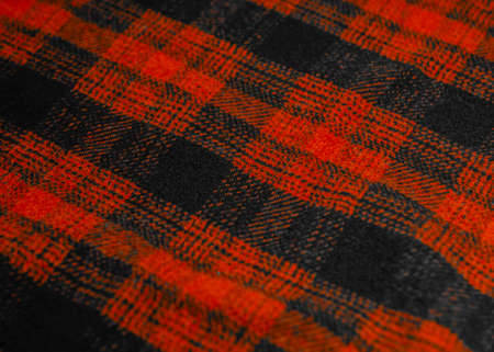 red fabric with black stripes, textureの写真素材