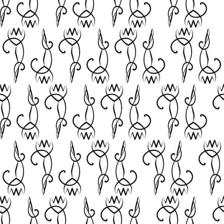 Seamless pattern with ornaments. Elements for design and decoration.のイラスト素材