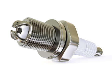 spark-plug isolated on a white background isolated.の写真素材