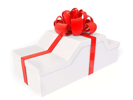 Gift box isolated on a white background.の写真素材