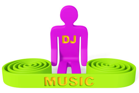 music equipment isolated on a white background