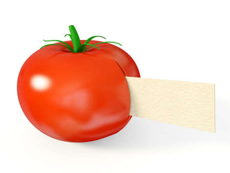fresh tomato isolated on a white background.の写真素材