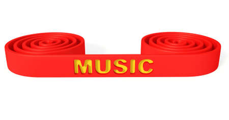 music equipment isolated on a white background.の写真素材
