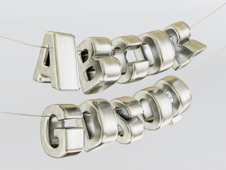 Conceptual 3d illustration on a isolated background.の写真素材