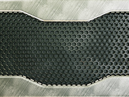 Conceptual 3d background a with a black comb.の写真素材