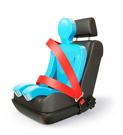 car chair isolated on a white backgroundの写真素材