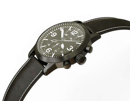 luxury watch isolated on a white backgroundの写真素材