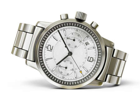 luxury watch isolated on a white backgroundの写真素材