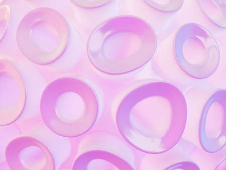 rose background with a circle  3d shapeの写真素材