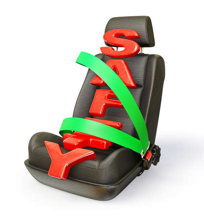 car chair isolated on a white backgroundの写真素材