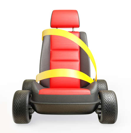 car chair isolated on a white backgroundの写真素材