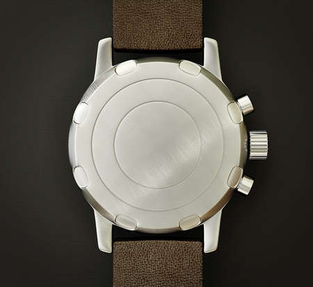 luxury watch isolated on a black  backgroundの写真素材